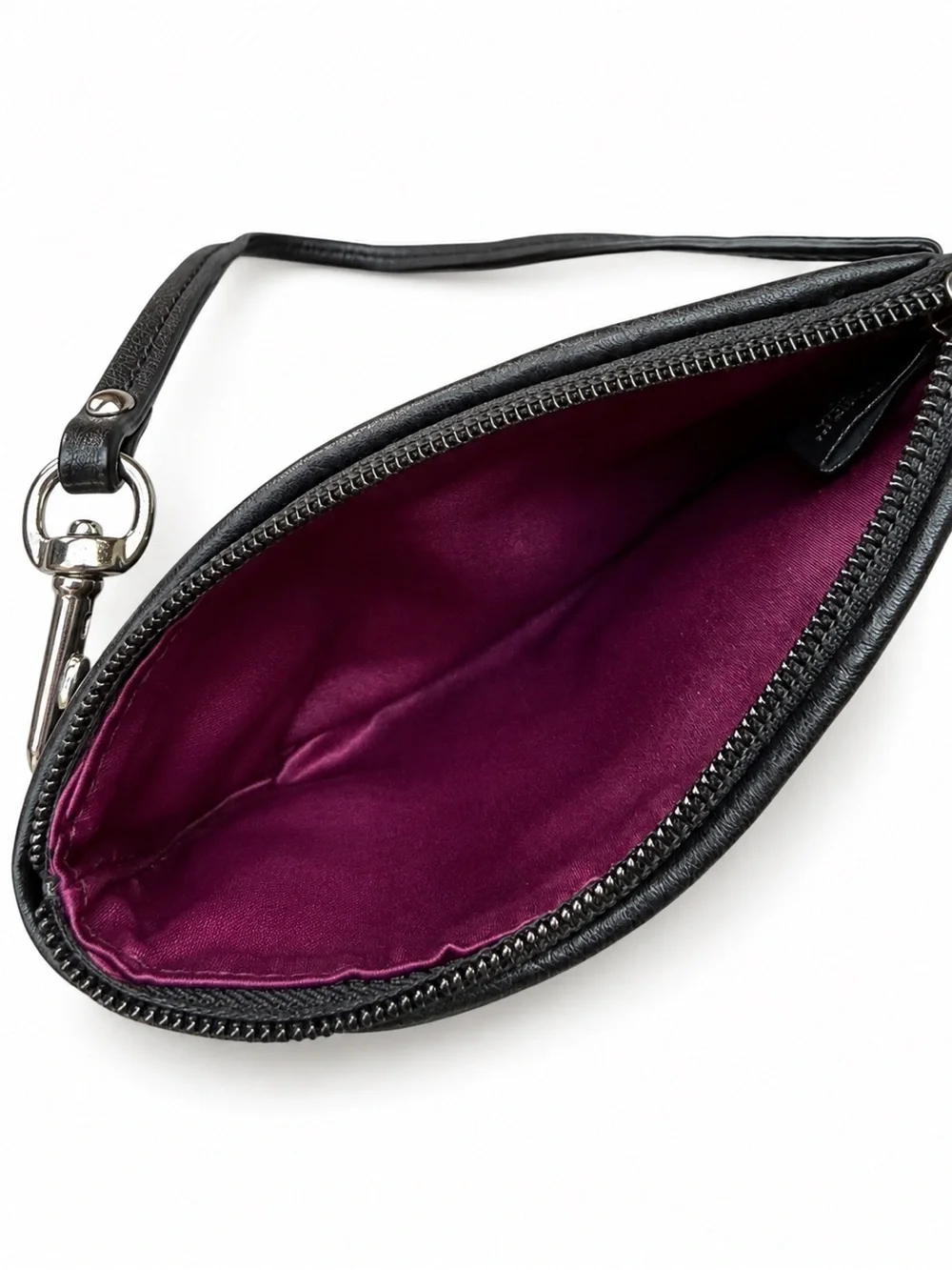 Coach Gray & Black Signature Wristlet with Detachable Strap
